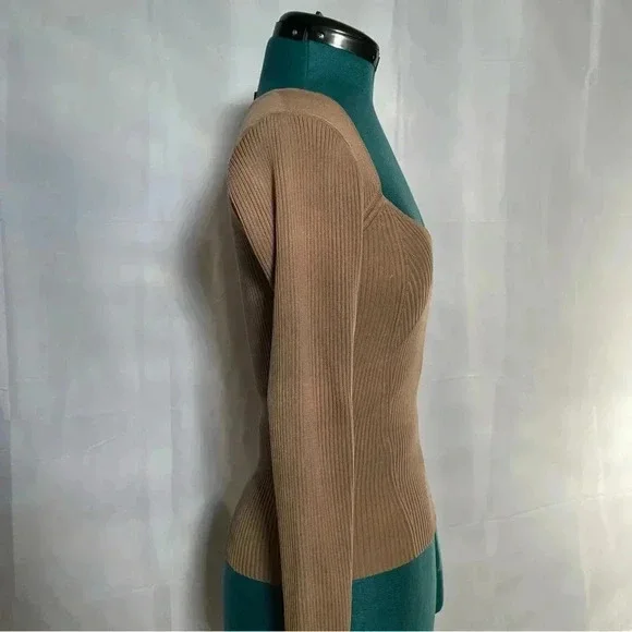 Aqua Ribbed Long Sleeve - Picture 4 of 7